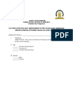 Factors Affecting Self-Improvement After Taking Work Immersion Grade12 Abm 02A Ofphinma Upang College Urdaneta