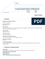 Ressource Intermédiaire avec services professionnels de réadaptation long terme pour dix (10) usagers adultes ayant des problèmes de Santé mentale