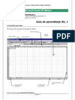 CARTILLA DE Microsoft EXCEL XP Básico PDF