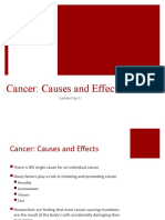 Causes and Effects of Cancer-Lecture Day 6