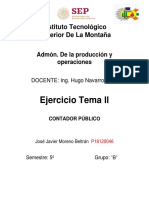 Ejercicios Tema LL, Moreno Beltrán José Javier PDF