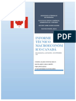 Informe Técnico Macroeconómico Canadá