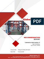 Recommendation Report Cakrawala Mega Indah PT BSA Warehouse