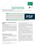 Management of Common Benign Anorectal Disease: What All Physicians Need To Know
