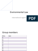 Environmental Law: International Regime