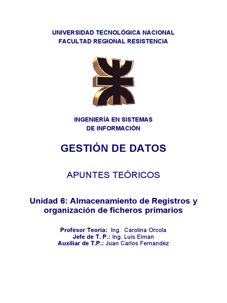 Unidad 7 | PDF | Almacenamiento de datos de la computadora | Archivo de ...