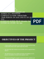 Outlook India Magazine Internship Project Report