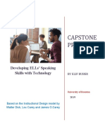 Capstone Project: Developing Ells' Speaking Skills With Technology