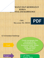 KESELAMATAN DAN KESEHATAN KERJA DI INSTALASI RADIOLOGI  newpptx