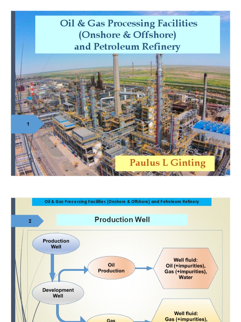 Onshore & Offshore Oil Processing Overview | PDF | Cracking (Chemistry ...