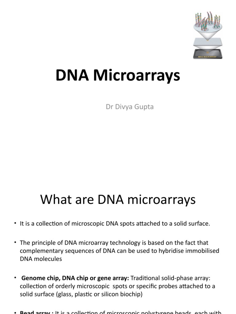 DNA Microarrays for Researchers | PDF | Dna Microarray | Oligonucleotide