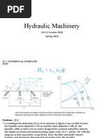 Hydraulic Machinery: UG-CE-Session-2018 Spring-2020