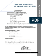 Inspection and Contract Administration Manual For Mndot Landscape Projects, 2017 Edition