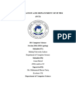 Implementation and Deployment of Ip PBX (3CX) : BS Computer Science Session 2016-2020 (Spring) Submitted To
