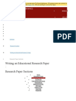 Writing An Educational Research Paper: Research Paper Sections
