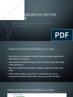 Perkembangan Sistem Operasi