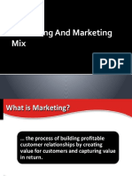 Marketing and Marketing Mix
