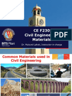 CE F230 Civil Engineering Materials: BITS Pilani