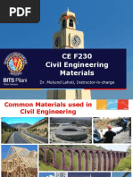 CE F230 Civil Engineering Materials: BITS Pilani