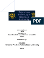 Himachal Pradesh National Law University: 2019 Rajasthan State Legal Services Committee Jaipur Submitted By: Bba LLB