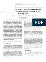 Management of Waste Generated in Guwahati City and The Incorporation of Geocells at The Landfill Site