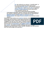 Formal Systems Logic Mathematics Empirical Methodology: Science - Formal Sciences Formal Sciences - Natural Sciences