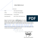Surat Pernyataan Keabsahan Dokumen Beasiswa GYA) PDF