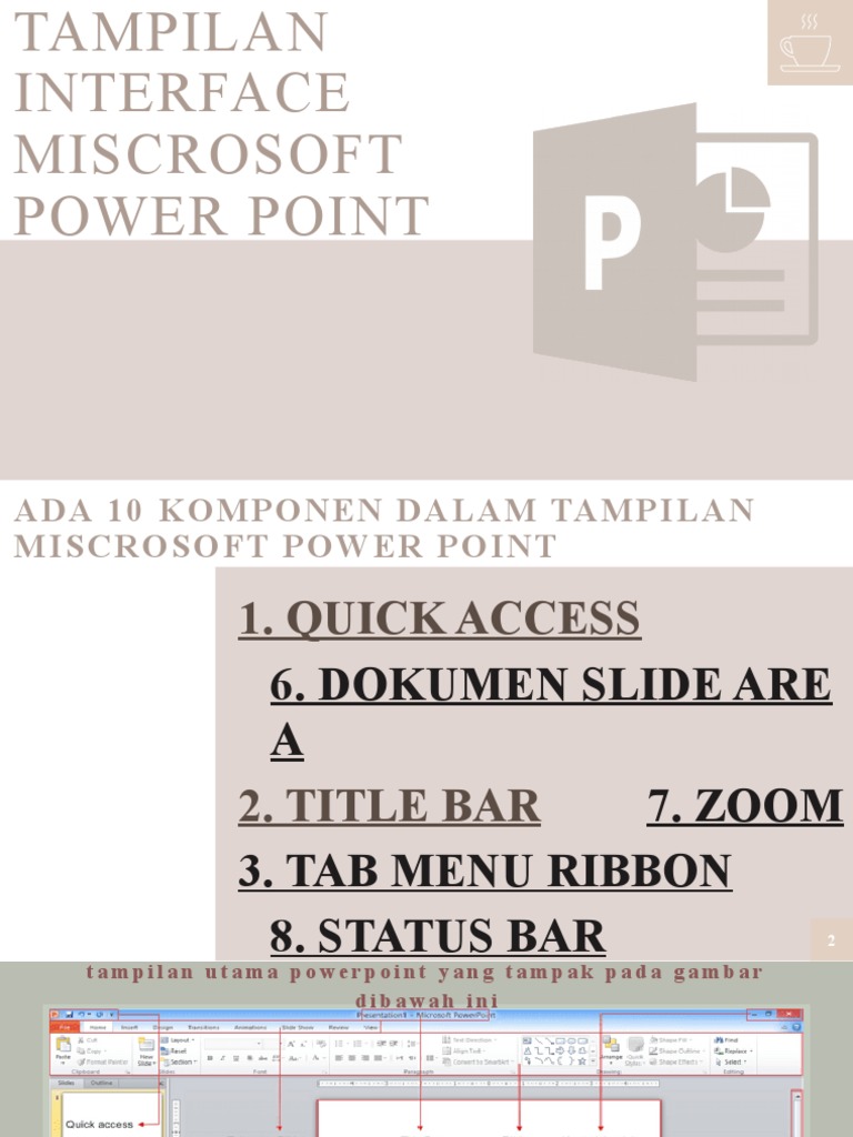 Tampilan Antarmuka Microsoft PowerPoint | PDF | Komputer