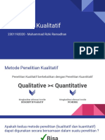 2301192020 - Muhammad Rizki Ramadhan - Research Methodology - Qualitative Research PPT.pptx