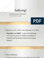 No Bullying! Presentation On Anti-Bullying Seminar