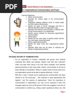 Chapter 5 - Organizational Communication and Power