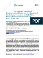 Facies Interpretation, Depositional Environment and Sequence Stratigraphy of The Sartakht Formation in The Bakhshi Section, Located in Kalmard Block, East-Central Iran