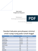 Perhitungan Pencahayaan Buatan