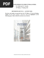 Limit States Design in Structural Steel: Revisions List No. 1 - August 2018