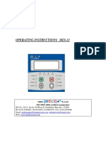 Operating Instructions Des-11: PR C M