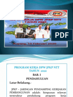 Program Kerja Tahun 2020 DPW JPKP NTT