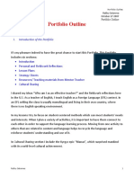 Portfolio Outline: I. Introduction of The Portfolio