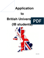 IB Application To British Universities (IB Students)