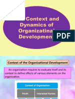 Context and Dynamics of Organizational Development