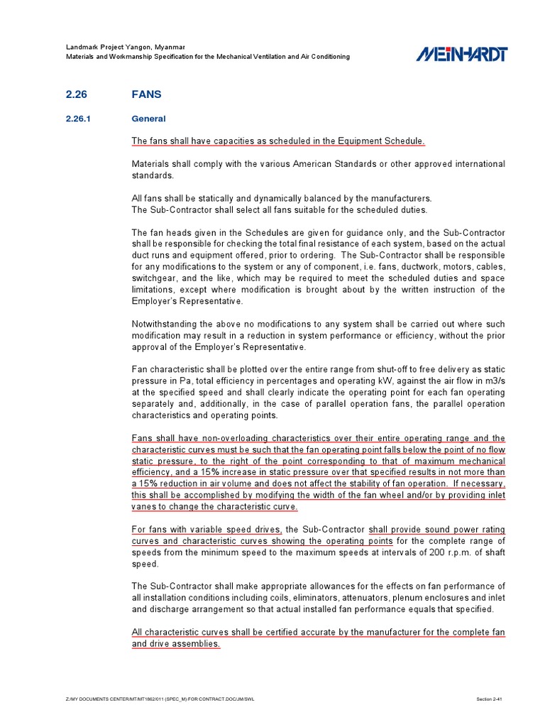 FAN Specification PDF Belt (Mechanical) Bearing (Mechanical)