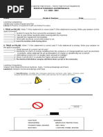 Learning Competency: Identify and Control Hazard and Risk: Lesson 1: Practice Occupational Health and Safety Procedure