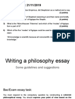Writing A Philosophy Essay