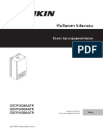 Daikin Premix VZ Yogusmali Kombi Kullanim Kilavuzu