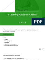 Template: E-Learning Audience Analysis