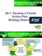 Conservation Coaches Network Workshop Presentation: 2A-1. Develop A Formal Action Plan: Strategy Selection