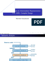 Semantic Analysis & IR in Compiler Design