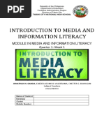 Introduction To Media and Information Literacy