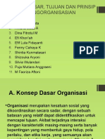 Kel 1 KONSEP DASAR, TUJUAN DAN PRINSIP PENGORGANISASIAN