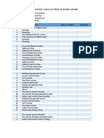 Epic Fire Station - Check List Prior To Ceiling Closure