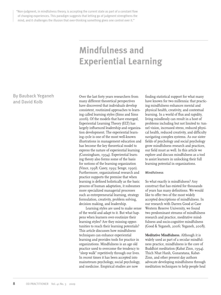 Enhancing Learning with Mindfulness Techniques | PDF | Mindfulness ...